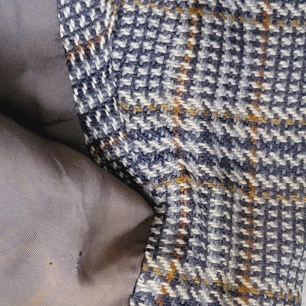 Burberrys' Cashmere Vintage Glen Plaid Men Jacket See Measurements